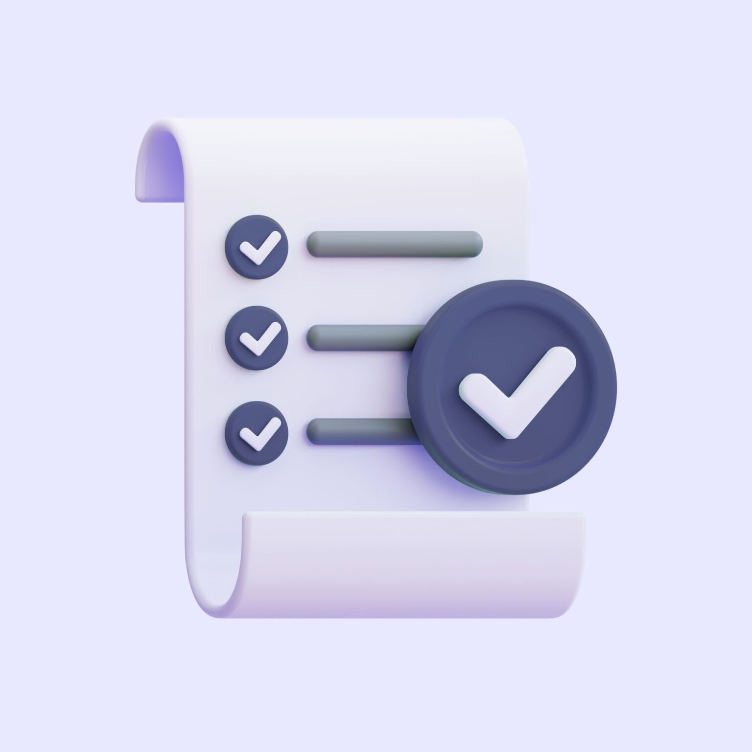 Checkliste 3D Icon