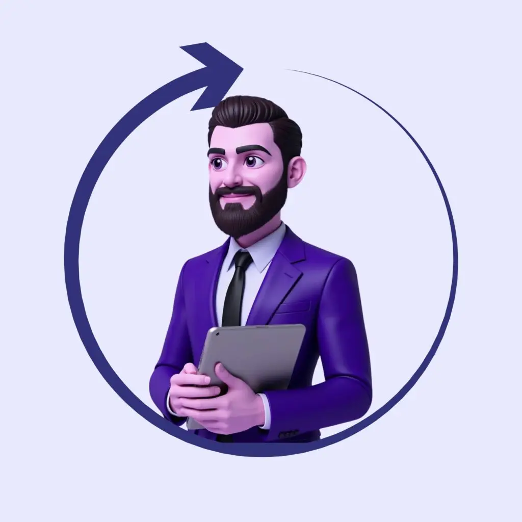 Mann Icon mit Pfeil