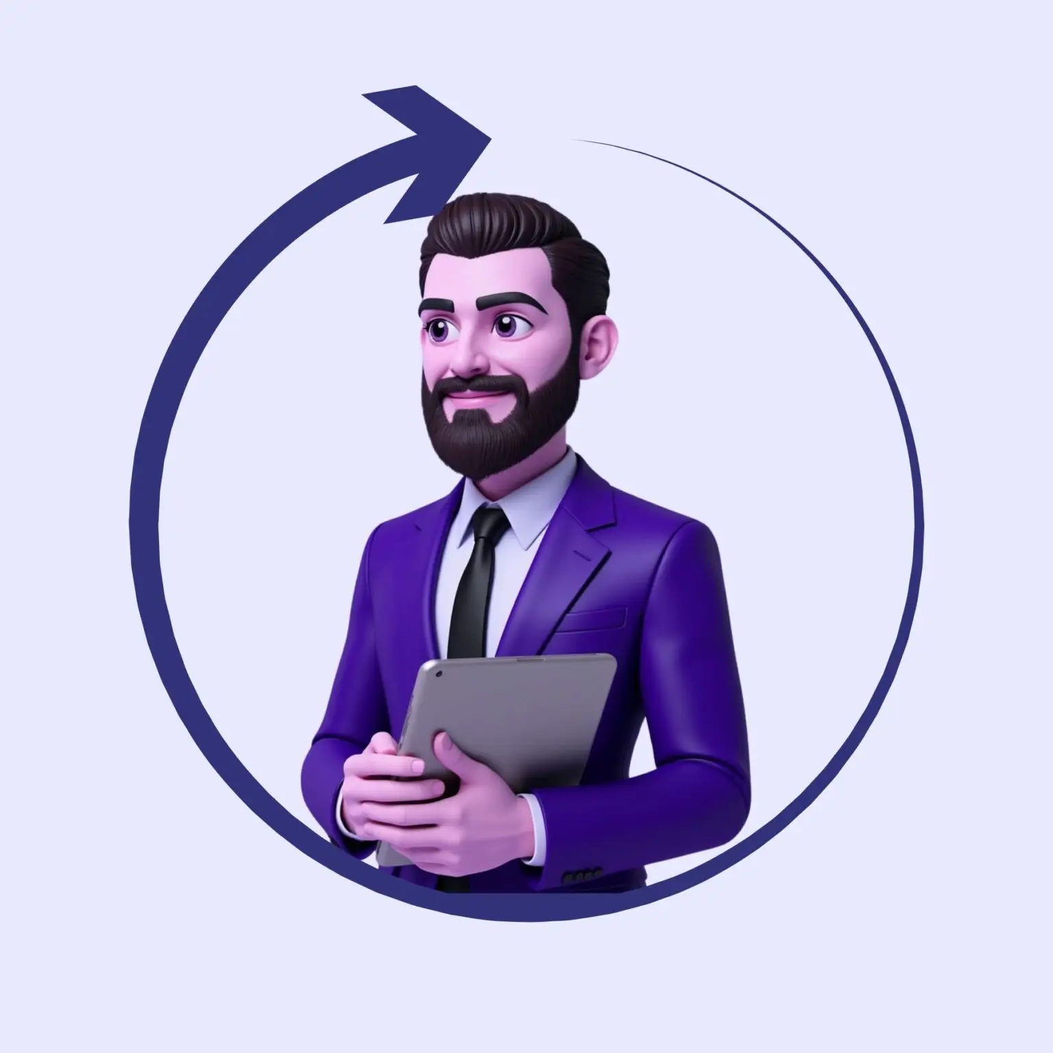 Mann Icon mit Pfeil